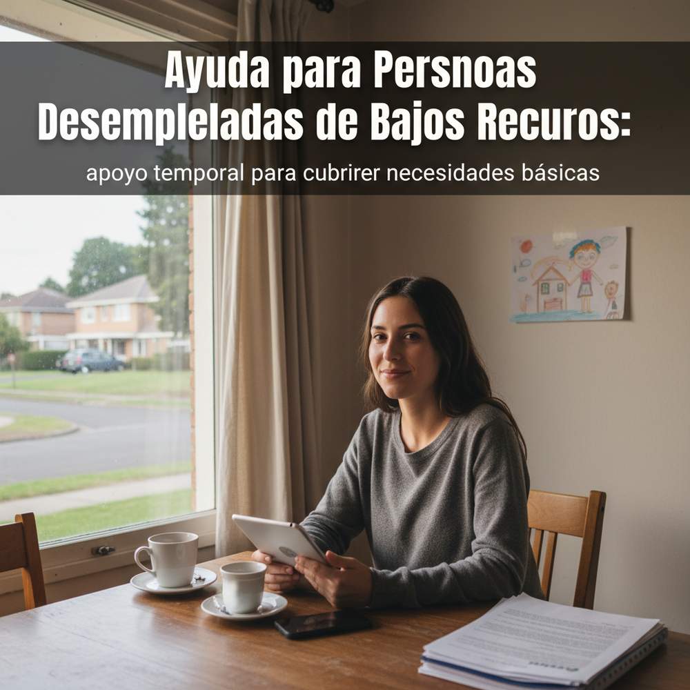 Ayuda para Personas Desempleadas de Bajos Recursos: apoyo temporal para cubrir necesidades básicas