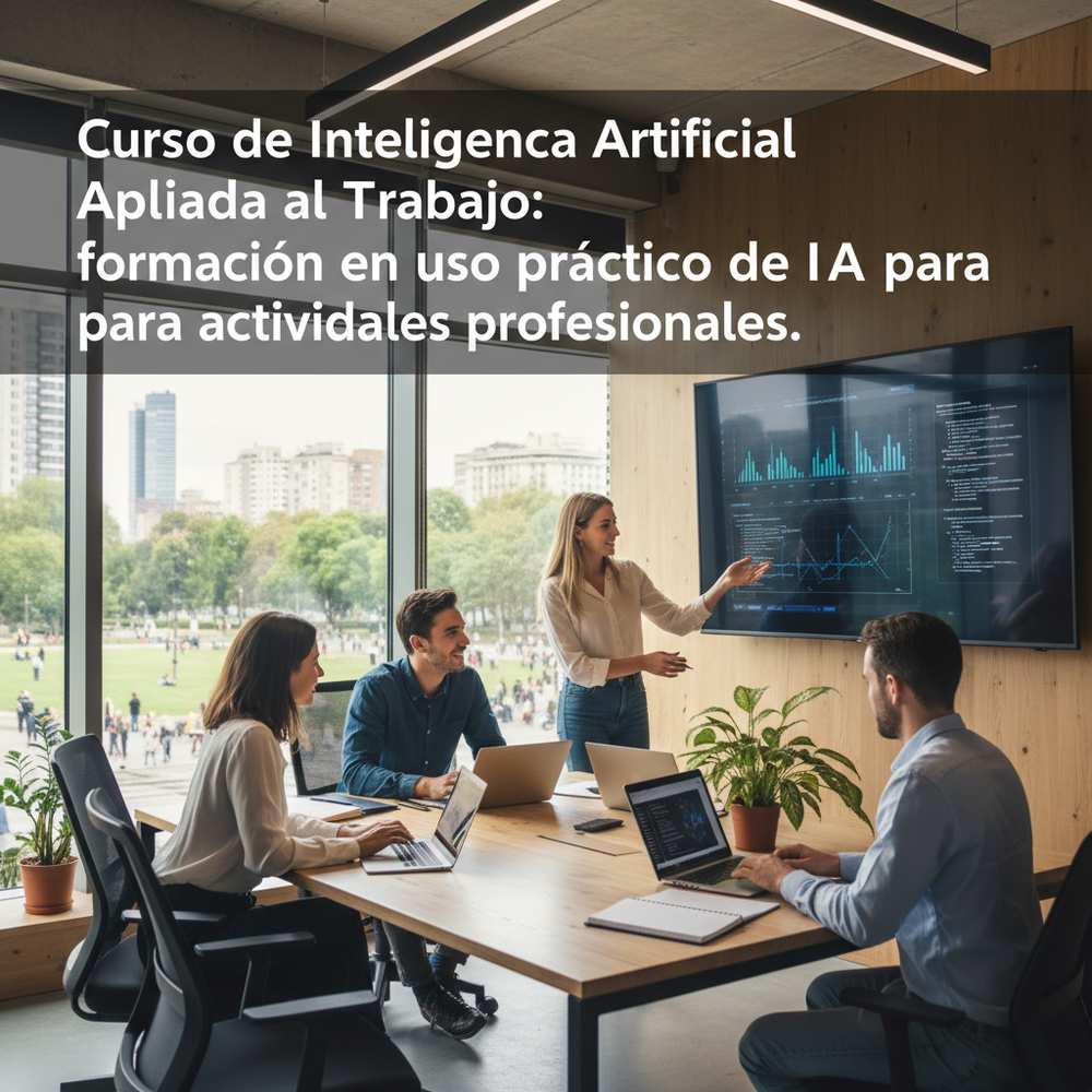 Curso de Inteligencia Artificial Aplicada al Trabajo: formación en uso práctico de IA para actividades profesionales