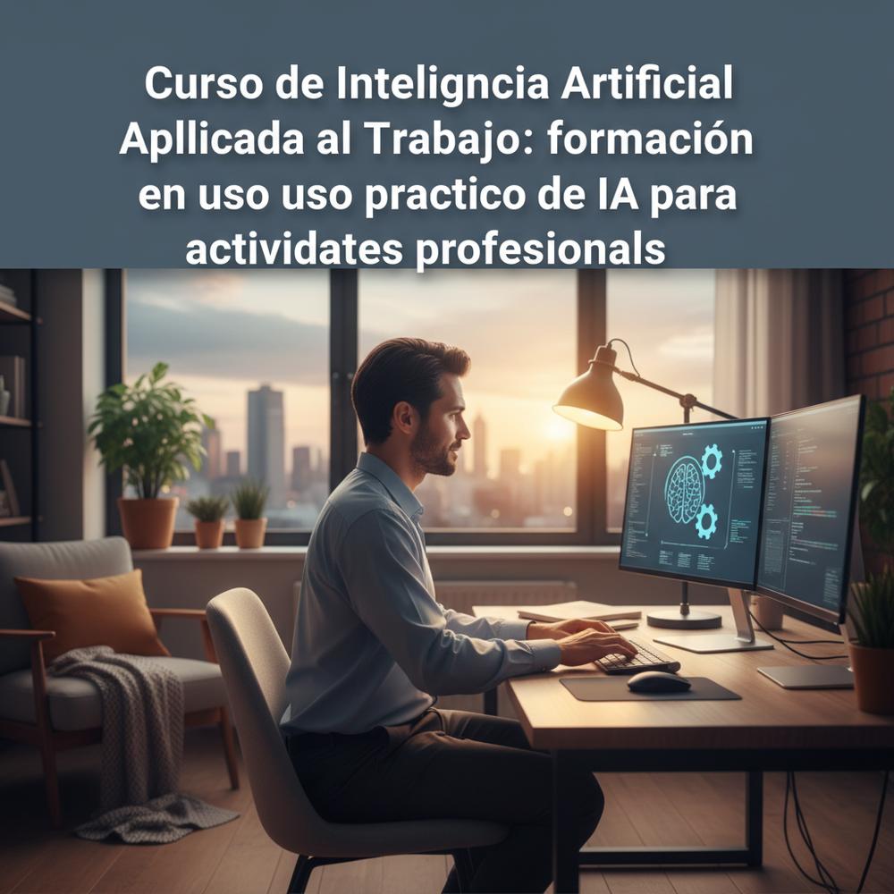 Curso de Inteligencia Artificial Aplicada al Trabajo: formación en uso práctico de IA para actividades profesionales