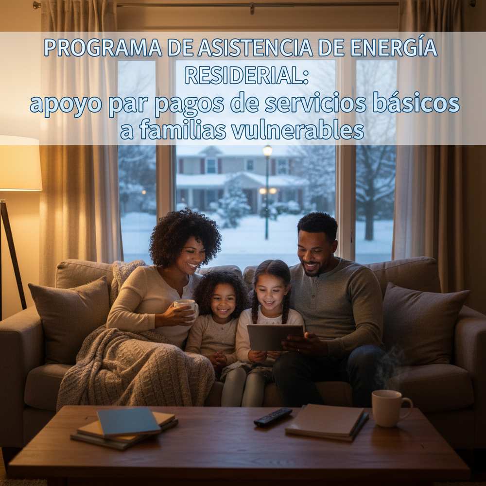 Programa de Asistencia de Energía Residencial: apoyo para pagos de servicios básicos a familias vulnerables