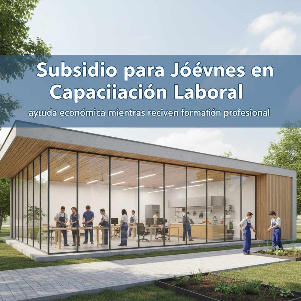 Subsidio para Jóvenes en Capacitación Laboral: ayuda económica mientras reciben formación profesional
